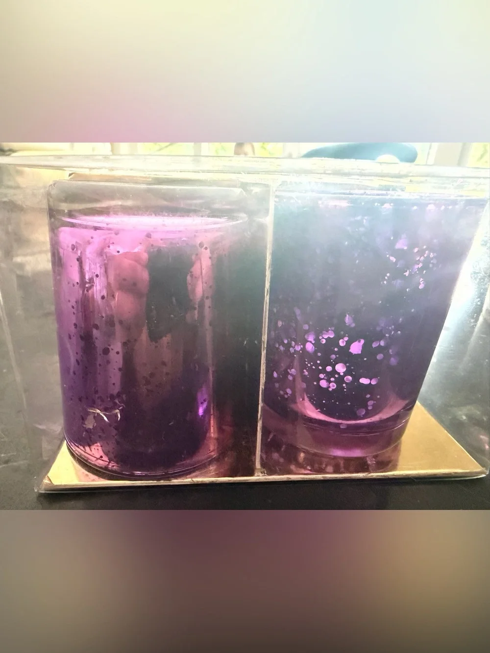 Purple Colored Candle Holders Set of 6 - Women Bath & Body